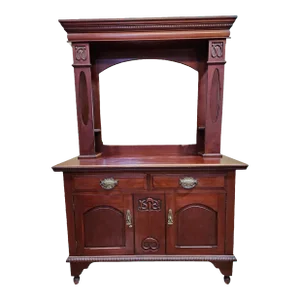 1900s Arts & Crafts Mahogany Mirror Backed Sideboard