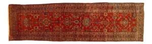 Antique Persian Bakhshaish Runner, 3' X 10'