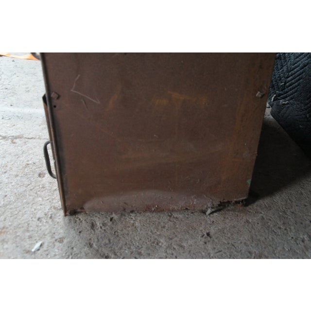 National Cash Register Co. Antique NCR National Cash Register Industrial Iron Steel Index File Cabinet For Sale - Image 4 of 12