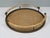 Italian Hollywood Regency Round Brass and Rattan Tray by Alberto Forde, 1970s For Sale - Image 4 of 12