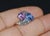 Contemporary GIA Natural 6.24CTS VS F Diamond Blue And Pink Sapphire Platinum Bypass Ring Band, size 6.75 For Sale - Image 3 of 13