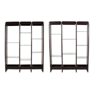 1960s Dunbar Bookcase Wall Units by Edward Wormley-a Pair For Sale