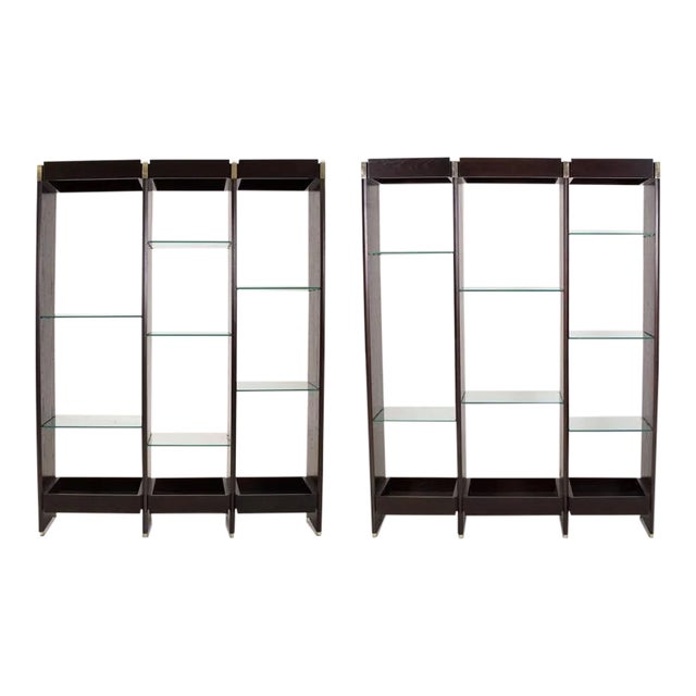 1960s Dunbar Bookcase Wall Units by Edward Wormley-a Pair For Sale