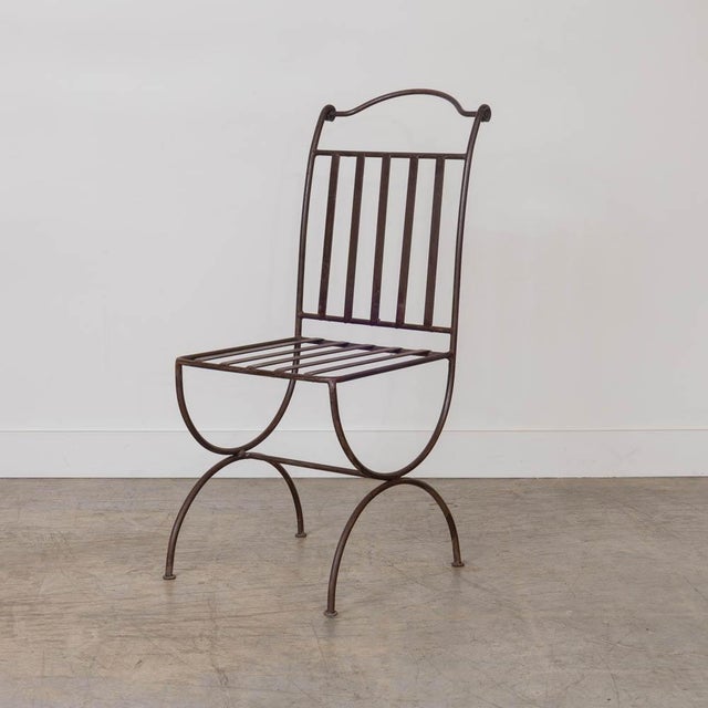1940s 1940s French Iron Dining Chairs, Set of 4 For Sale - Image 5 of 16