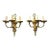 A Pair of 1940s Gilt Bronze Sconces For Sale