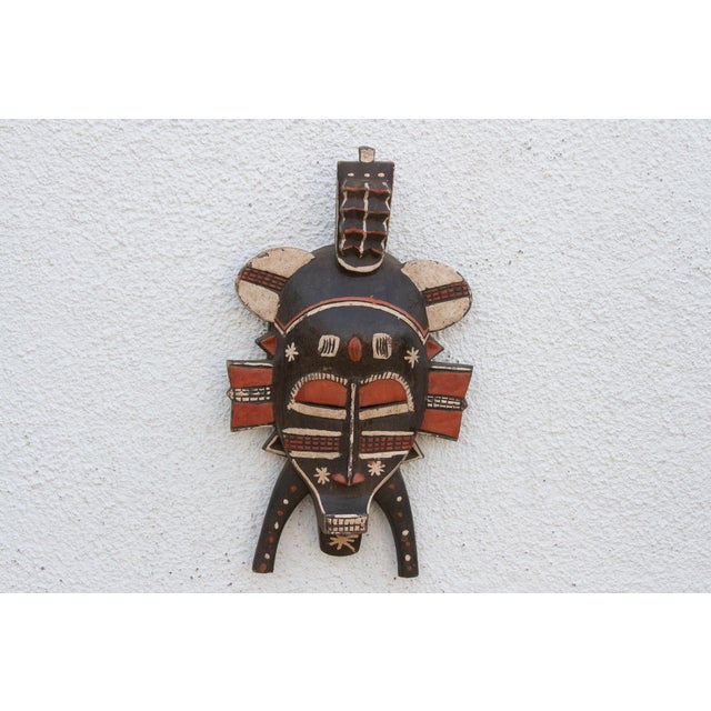 African Heritage Painted African Tribal Mask For Sale - Image 3 of 8