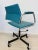 Industrial Ocean Blue Desk Chair from Kovona, 1970s For Sale - Image 3 of 9