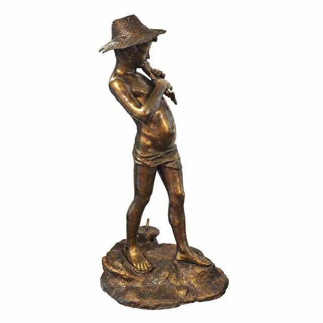Giovanni Varlese, Fisherman / Young Fisherman, 1920s, Bronze For Sale - Image 6 of 8