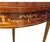 Wood Antique Italian Neoclassical Marquetry Inlaid Round Folding Game Table For Sale - Image 7 of 9