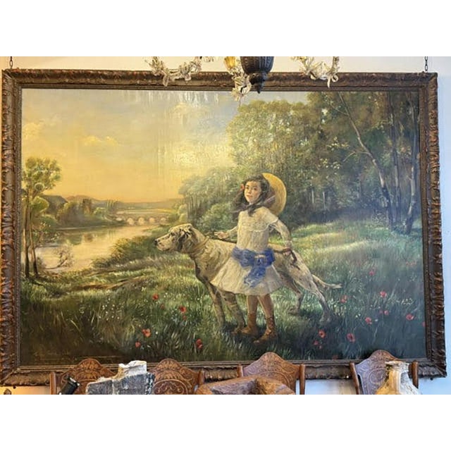 William Brock, Towards the Close of Day, 1907, Oil on Canvas For Sale - Image 7 of 11