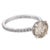 Contemporary Gia 2.18 Carat Fancy Color Diamond 18k White Gold Engagement Ring, Size 6.5 For Sale - Image 4 of 6