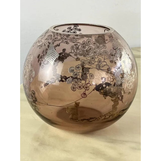 Brown Eastern Glass Bowl, Japan, 1950s For Sale - Image 8 of 9