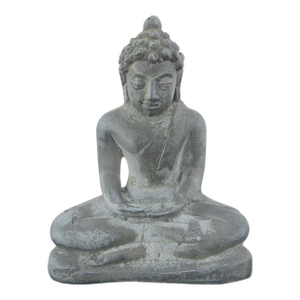Thai Bronze Seated Meditating Lanna Chieng Sen Style Buddha Statue Figurine