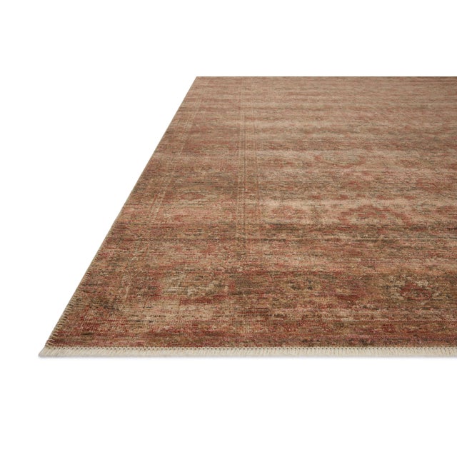 Traditional Amber Lewis x Loloi Molly Brick / Bark 8'-6" x 12' Area Rug For Sale - Image 3 of 8