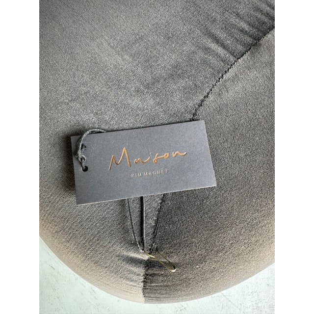 Modern Verellen Theo Club Otttoman - Grey X2 For Sale - Image 3 of 5