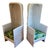 Pair of Vintage White Rattan Canopy Chairs For Sale