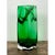 Vintage Polish Emerald Glass Tall Vase For Sale - Image 10 of 12