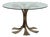 Mid-Century Modern Italian Table in Bronze with Glass Top, 1970s For Sale