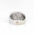 Early 21st Century Diamond Half Band Wide Cigar Ring 18k White Gold Size 5.5 For Sale - Image 5 of 6