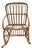 Mid-Century Franco Albini Style Child's Rattan Bamboo Rocking Chair For Sale