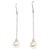Akoya Pearl Drop Earrings14 Karat Gold Women Certified For Sale In New York - Image 6 of 9