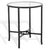 Tauri Metal Round Accent Table in Black with Glass Top For Sale In Philadelphia - Image 6 of 8