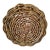 Vintage French Country Large Vine Winnowing Basket 22.5" For Sale