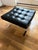 Animal Skin Knoll Barcelona Stool - Black Volo Leather For Sale - Image 7 of 7