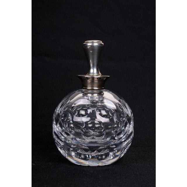 Metal Early 20th Century Hawkes Crystal & Sterling Perfume Bottle For Sale - Image 7 of 11