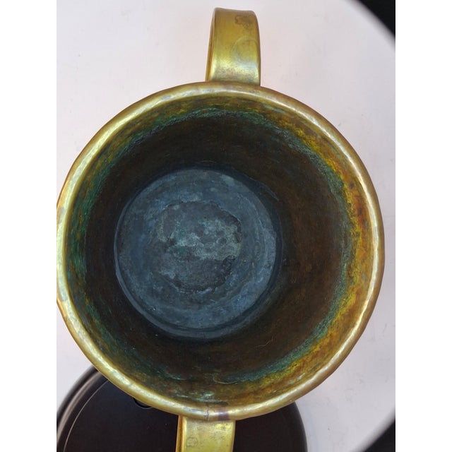 Antique Russian Brass Netilat Yadayim Hand Wash Cup, C. 1898 Maker's Mark Tula For Sale - Image 12 of 16