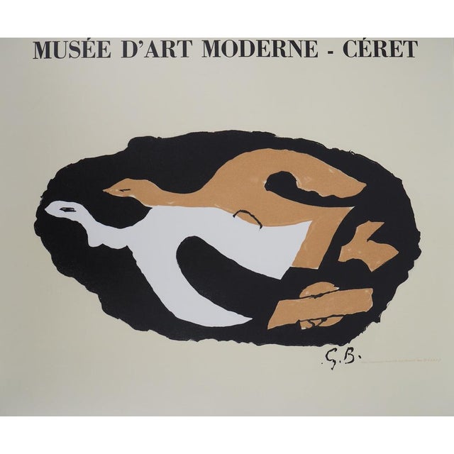 Georges Braque (1882-1963) (after) The Doves Color lithograph poster Signed in the plate On poster paper, 61 x 89 cm...