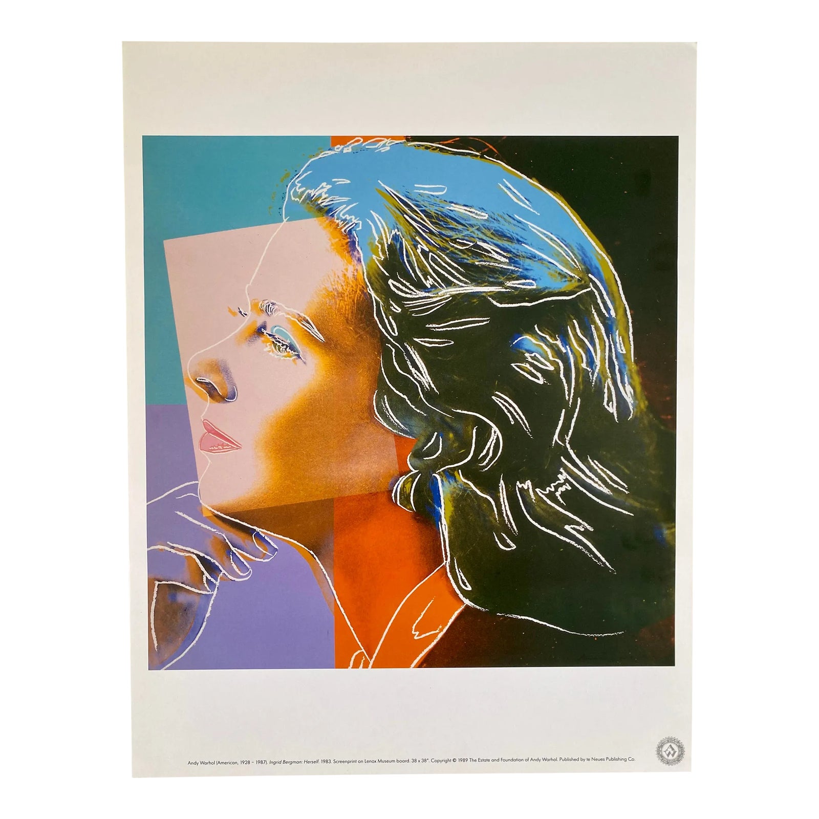アート・デザイン・音楽 ANDY WARHOL PORTRAITS OF INGRID BERGMAN Andy Warhol, 