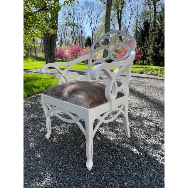 Frances Elkins Loop Arm Chairs Set of 4 Chairish