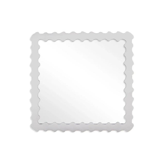 Contemporary Fleur Home Audubon Bamboo Square Mirror in Graytint, 30x30 For Sale - Image 3 of 3