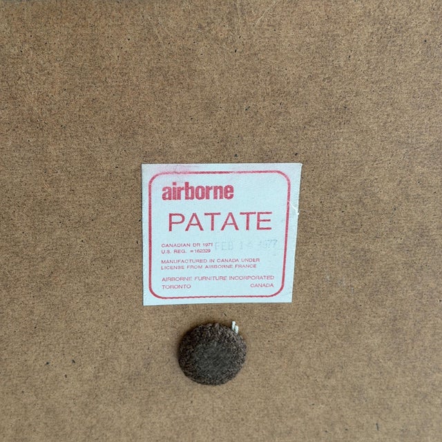 Brown 1970s Patate Chairs by Philippe Bernard for Airborne For Sale - Image 8 of 8