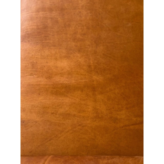 Wood La Luna Daybed - In Aged Leather For Sale - Image 7 of 16