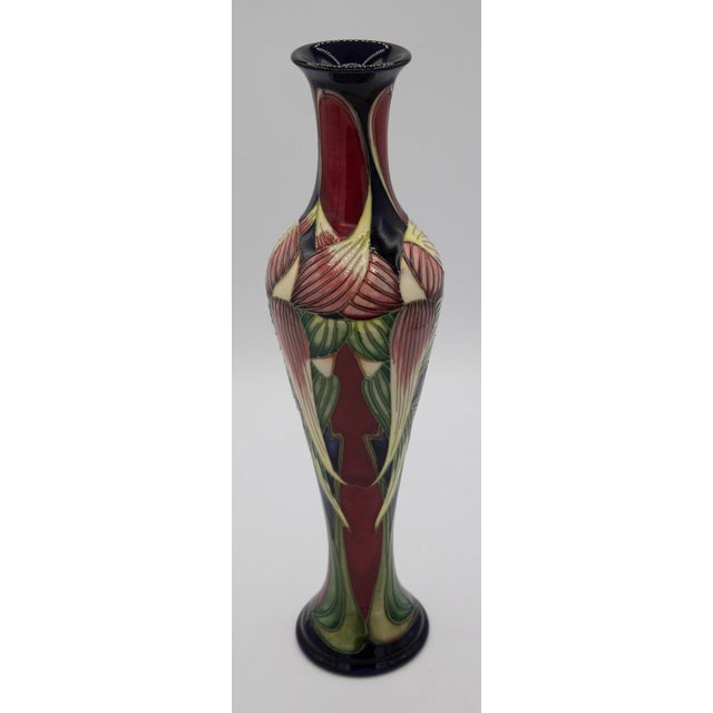 Moorcroft by Philip Gibson Pottery Vase - Trinity Design - 12 1/2" H About the Maker Moorcroft is a celebrated English...
