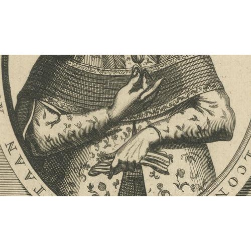 After D. Havart, Abul Hasan Qutb Shah, Last Sultan of Golconda, Engraving, 1700 For Sale - Image 6 of 9