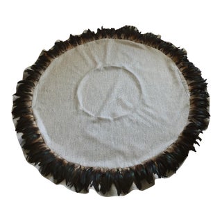 Feathered Skirted Tablecloth For Sale
