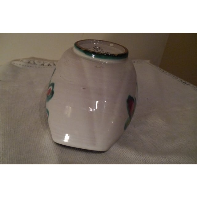 Vintage Rolled Bowl/Vase Tito Corti T.C. Italy Art Pottery MCM Flowers. This is a beautiful Tito Corti Italian Pottery...