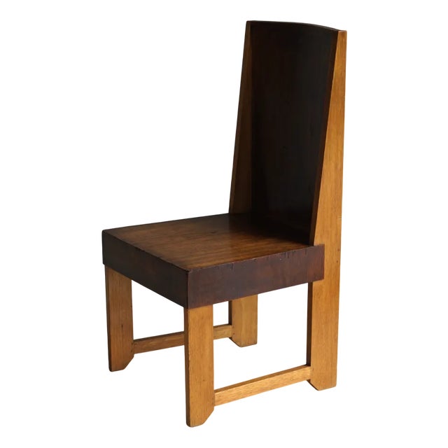 Dutch Art Deco Modernist The Hague School Side Chair, 1920s For Sale