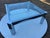 This Vintage Mid Century Modernist Chrome Glass Coffee Table in the Milo Baughman Style exudes a sense of retro charm with...
