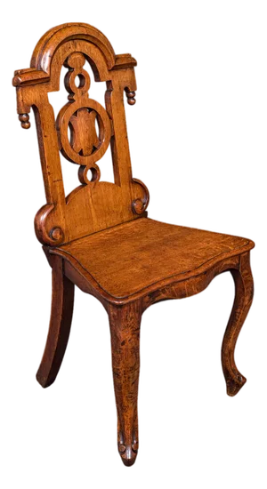 Antique Reception Hall Chair, Scottish, Oak, Side, Occasional Seat, Victorian