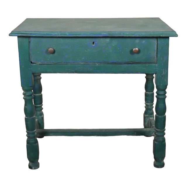 English Painted Lamp Table For Sale