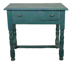English Painted Lamp Table