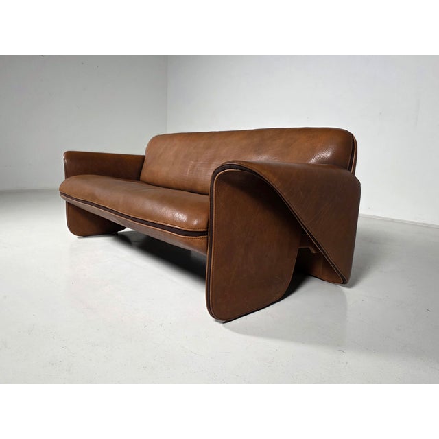 DS-125 Sofa in Cognac Leather by Gerd Lange for de Sede, Switzerland, 1980s For Sale - Image 13 of 13