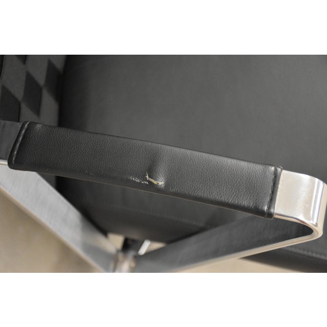 Chrome and Black Leather Lounge Chairs by Davis Furniture - A Pair For Sale - Image 10 of 11