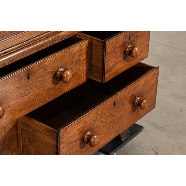 English George III Inlaid Oak Livery Cupboard, 1780 For Sale - Image 11 of 18