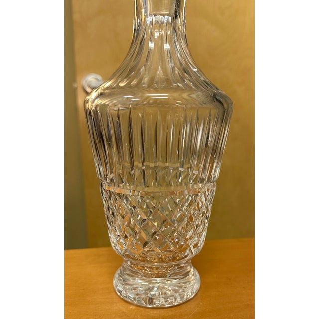 Contemporary Vintage Waterford Maeve Cut Wine Decanter With Cut Stopper For Sale - Image 3 of 6
