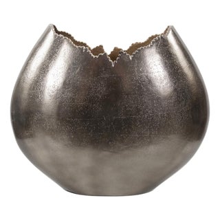 Baniff Jagged Edged Disc Vase- Large For Sale